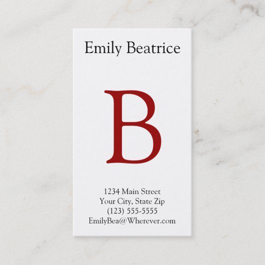 Persoonlijke Visitekaartjes (Voorkant)