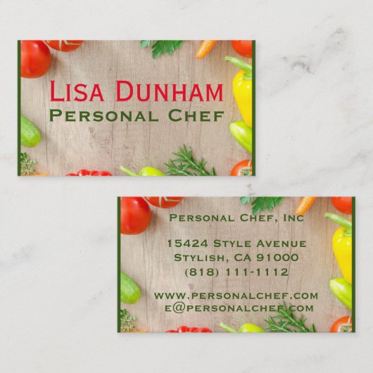 Persoonlijke Visitekaartjes (Voorkant / Achterkant)