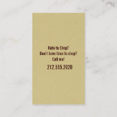 Persoonlijke Visitekaartjes (Achterkant)