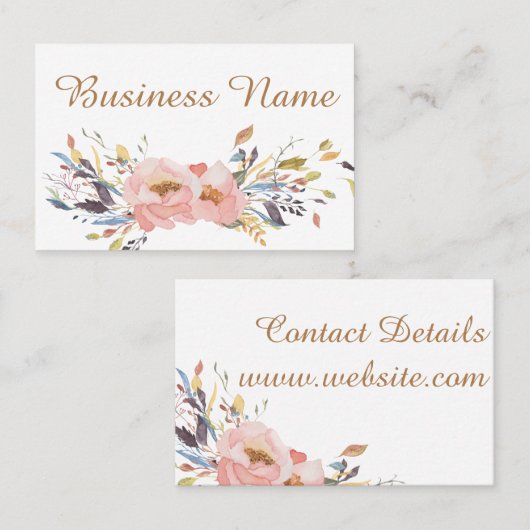 Persoonlijke Visitekaartjes - Ontwerp 2 van het Ro (Voorkant / Achterkant)