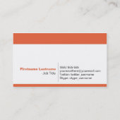 Persoonlijke Visitekaartjes van het Voorzien van e (Achterkant)