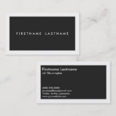 Persoonlijke Visitekaartjes voor netwerken in zwar (Voorkant / Achterkant)