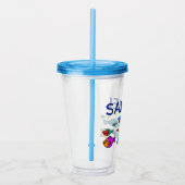 Persoonlijke visknuppel acryl drinkbeker (Rechts)