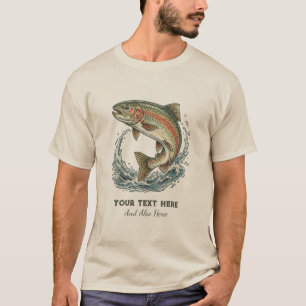 Persoonlijke Visliefhebber – Forel Vissen Ontwerp T-shirt