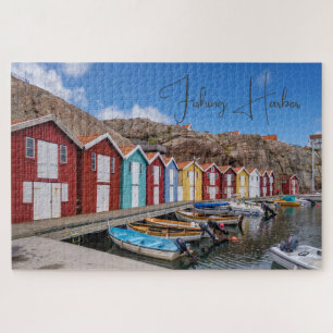 Persoonlijke vissershaven, landschappelijk legpuzzel