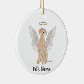 Persoonlijke Vizsla condoleance-herdenking Keramisch Ornament (Rechts)