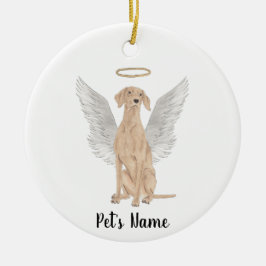 Persoonlijke Vizsla condoleance-herdenking Keramisch Ornament