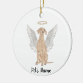 Persoonlijke Vizsla condoleance-herdenking Keramisch Ornament (Links)