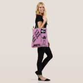 Persoonlijke Vlag Tote (Roze Bloem) B Bag (Op model)