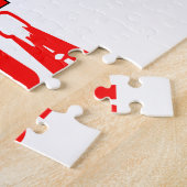 Persoonlijke vlag van Canada Persoonlijk cadeau Legpuzzel (Zijkant)