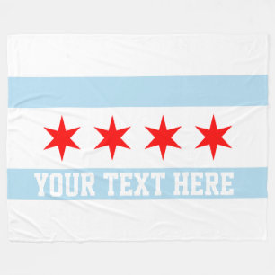 Persoonlijke vlag van Chicago Fleece Deken