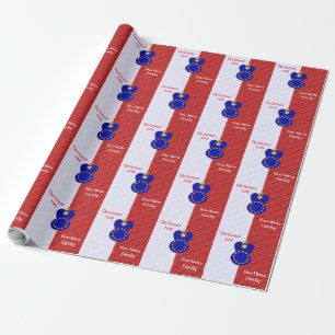 Persoonlijke Vlag van de Europese Unie Engel Zwart Cadeaupapier