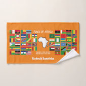 Persoonlijke VLAG VAN HET Sinaasappel VAN AFRIKA Handdoek (Handdoek)