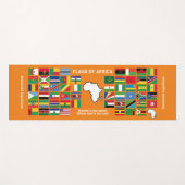 Persoonlijke VLAG VAN HET Sinaasappel VAN AFRIKA Yogamat (Voorkant (horizontaal))