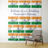 Persoonlijke vlag van India Wandkleed (In situ)