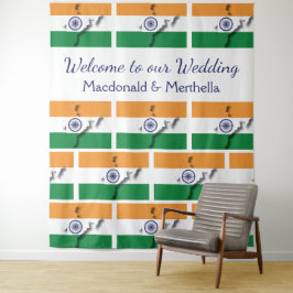 Persoonlijke vlag van India Wandkleed
