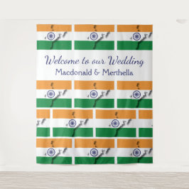 Persoonlijke vlag van India Wandkleed