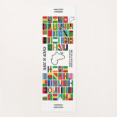 Persoonlijke VLAGGEN VAN AFRIKA White Yogamat (Voorkant)