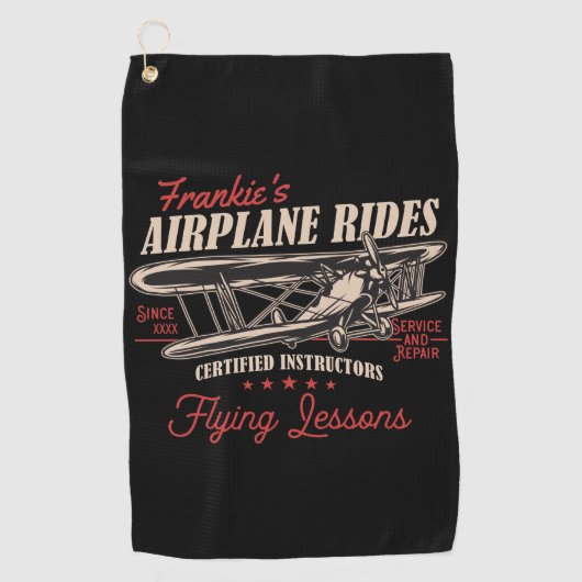 Persoonlijke vlieglessen voor het terugtrekken van golfhanddoek (Voorkant)