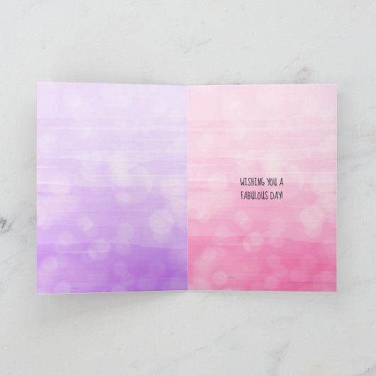 Persoonlijke vlinder blij gefeliciteerd op zaterda kaart (Binnen)