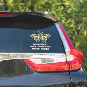Persoonlijke Vlinder Herdenking Verlies Van Een Ge Sticker
