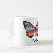 Persoonlijke Vlinder Koffiemok (Voorkant links)