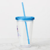 Persoonlijke vlinder spat acryl drinkbeker (Links)
