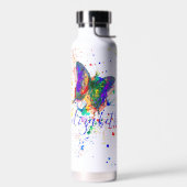 Persoonlijke vlinder spat  waterfles (Links)
