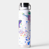 Persoonlijke vlinder spat  waterfles (Achterkant)