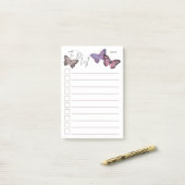 Persoonlijke Vlinder Takenlijst Post-it® Notes (Op bureau)