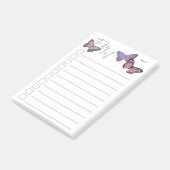 Persoonlijke Vlinder Takenlijst Post-it® Notes (Schuin)