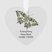 Persoonlijke Vlinderherdenking Ornament (voorkant)
