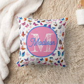 Persoonlijke vlinderkussen met monogram kussen (Deken)
