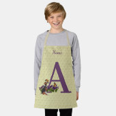 Persoonlijke vlinders met monogram beginletter A v Schort (Gedragen)