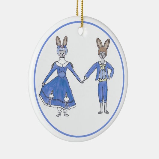 Persoonlijke voedingskraker Moeder Ginger Bunny Or Keramisch Ornament (Rechts)
