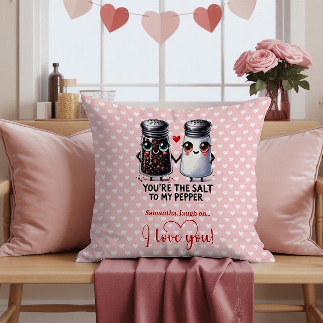 Persoonlijke Voedsel Koppel Grappige Valentijnsdag Kussen (Personalized Food Couple Pun Valentine Pillow

)