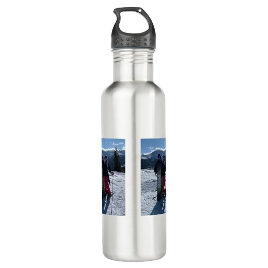 Persoonlijke voeg drie foto's toe waterfles  (Achterkant)