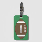 Persoonlijke voetbal bagage label cadeau (Voorkant (verticaal))
