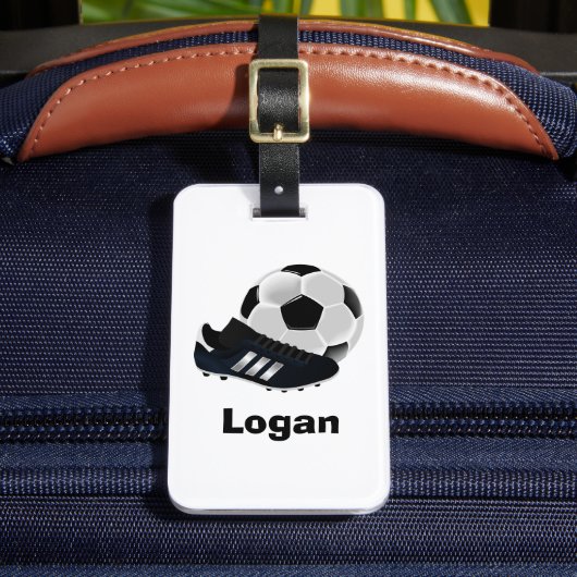 Persoonlijke Voetbal Bagagelabel (Voorkant Insitu 2)