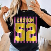 Persoonlijke Voetbal Baseball Team Naam Nummer T-shirt