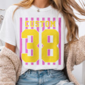 Persoonlijke Voetbal Baseball Team Naam Nummer T-shirt