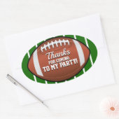 Persoonlijke voetbal bedank sticker (Envelop)