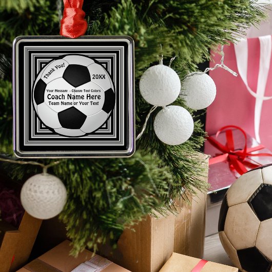 Persoonlijke Voetbal coach cadeaus, Voetbal Orname Metalen Ornament