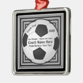 Persoonlijke Voetbal coach cadeaus, Voetbal Orname Metalen Ornament (Links)