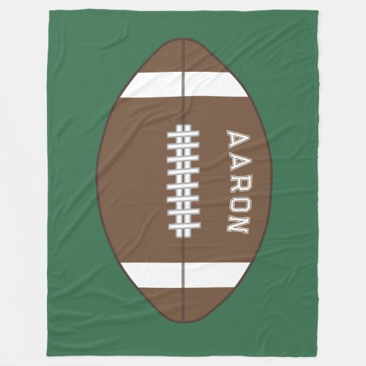 Persoonlijke Voetbal fleece deken (Voorkant)