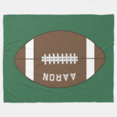 Persoonlijke Voetbal fleece deken (Voorkant (Horizontaal))