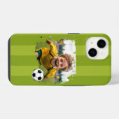 Persoonlijke Voetbal Foto - Aangepaste Naam & afbe iPhone Hoesje (Achterkant horizontaal)