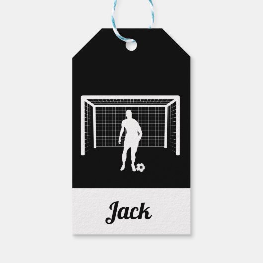 Persoonlijke Voetbal Goalie Goalkeeper Football Ma Cadeaulabel (Achterkant)