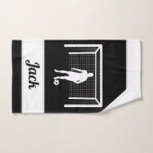 Persoonlijke Voetbal Goalie Goalkeeper Football Ma Handdoek (Handdoek)