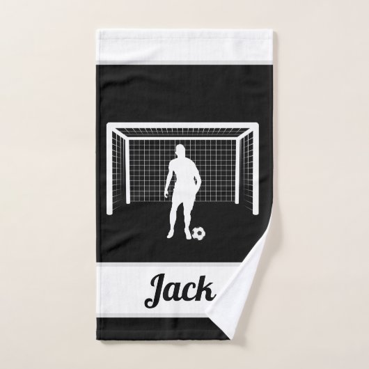 Persoonlijke Voetbal Goalie Goalkeeper Football Ma Handdoek (Handdoek)